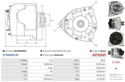 AS-PL A6160(DENSO) EAN: 5901259478686.