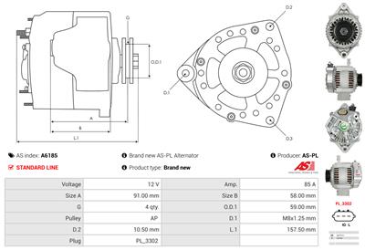 AS-PL A6185 EAN: 5901259485882.