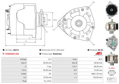 AS-PL A6214 EAN: 5901259491678.