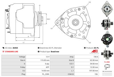 AS-PL A6364 EAN: 5902129024194.