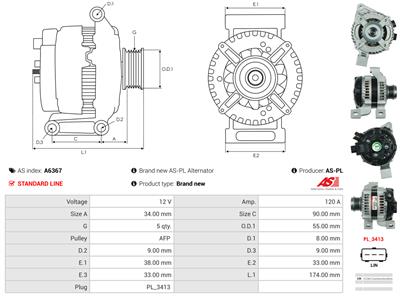 AS-PL A6367 EAN: 5902129027102.