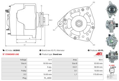 AS-PL A6384S EAN: 5902129045137.