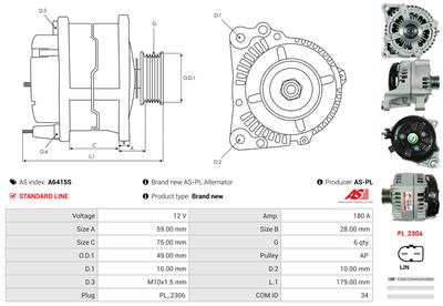 AS-PL A6415S EAN: 5902129053699.