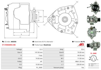 AS-PL A6525S EAN: 5902129095392.
