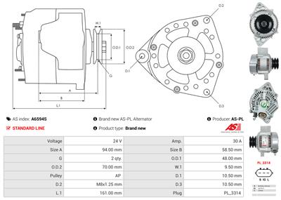 AS-PL A6594S EAN: 5902129108375.