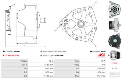AS-PL A9278S EAN: 5902129097662.