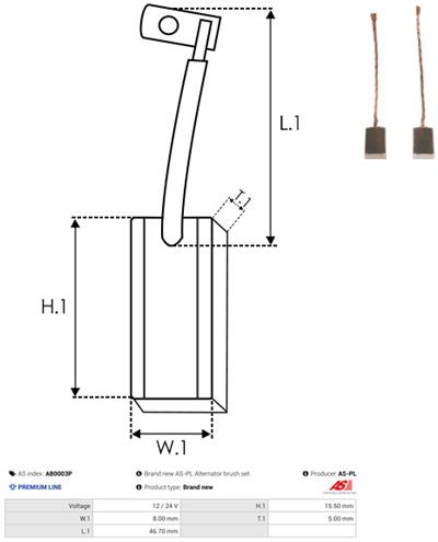 AS-PL AB0003P EAN: 5902129150305.