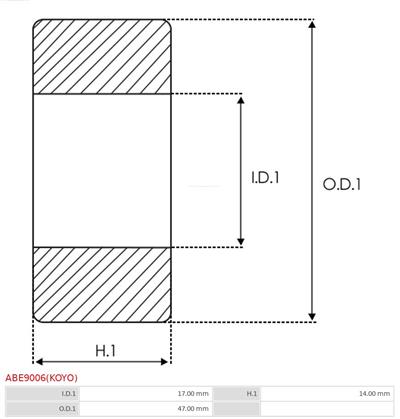 AS-PL ABE9006(KOYO) EAN: 5902129092797.