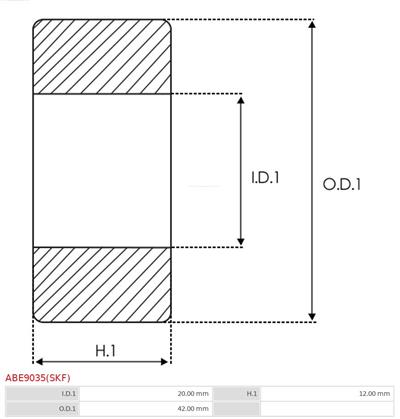 AS-PL ABE9035(SKF) EAN: 5902129023500.