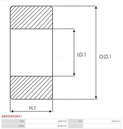 AS-PL ABE9195(SKF) EAN: 5902129034254.