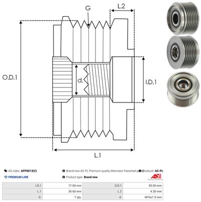 AS-PL AFP0013(V) EAN: 5901259479102.