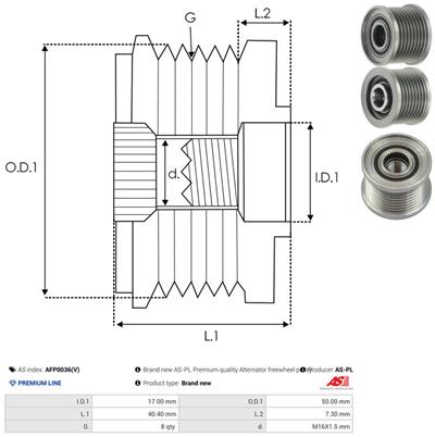AS-PL AFP0036(V) EAN: 5901259479874.
