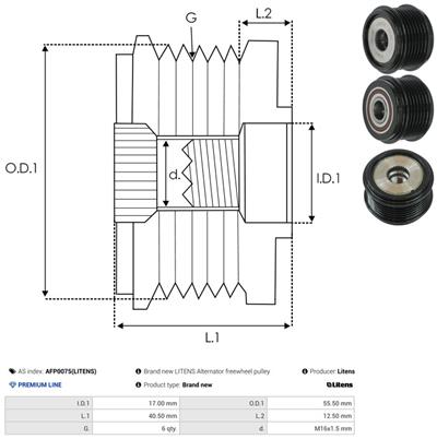AS-PL AFP0075(LITENS) EAN: 5901259482867.
