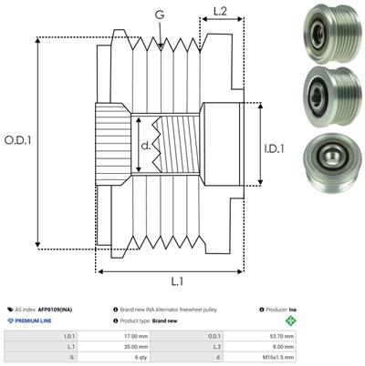 AS-PL AFP0109(INA) EAN: 5902129090946.