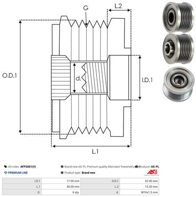 AS-PL AFP2001(V) EAN: 5901259479195.