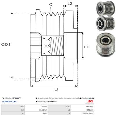 AS-PL AFP3019(V) EAN: 5901259479577.