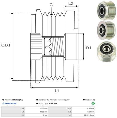 AS-PL AFP3032(INA) EAN: 5901259476453.