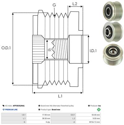 AS-PL AFP3035(INA) EAN: 5901259483598.