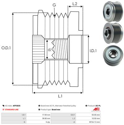 AS-PL AFP3035 EAN: 5902129016755.