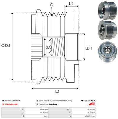AS-PL AFP3044S EAN: 5902129112419.