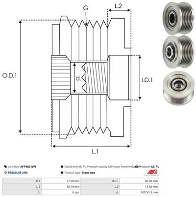 AS-PL AFP4001(V) EAN: 5901259479003.