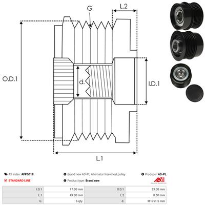 AS-PL AFP5018 EAN: 5902129013396.