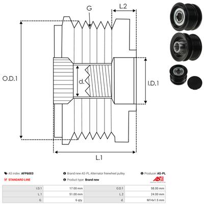AS-PL AFP6003 EAN: 5901259409055.