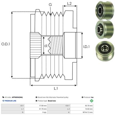 AS-PL AFP6004(INA) EAN: 5901259454918.