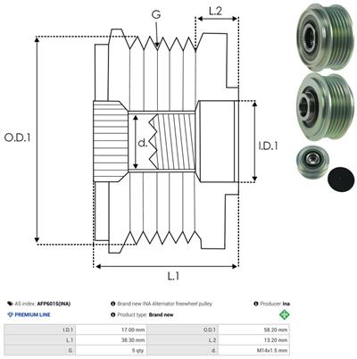 AS-PL AFP6015(INA) EAN: 5902129041948.