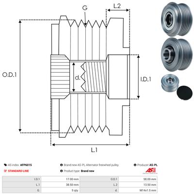 AS-PL AFP6015 EAN: 5901259439243.