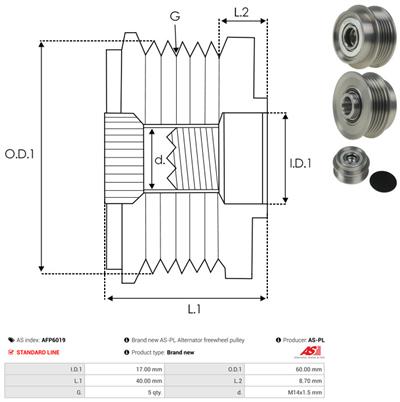 AS-PL AFP6019 EAN: 5901259446210.