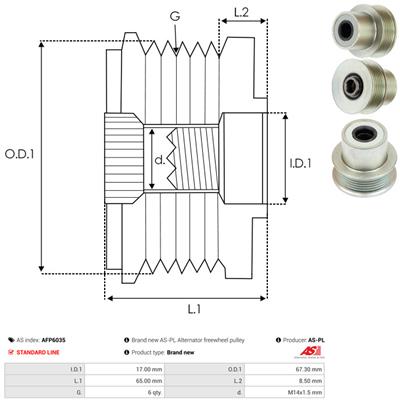 AS-PL AFP6035 EAN: 5901259465228.