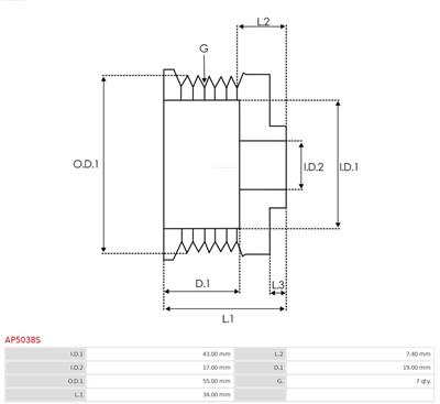 AS-PL AP5038S