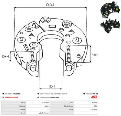 AS-PL ARC0185 EAN: 5902129023838.