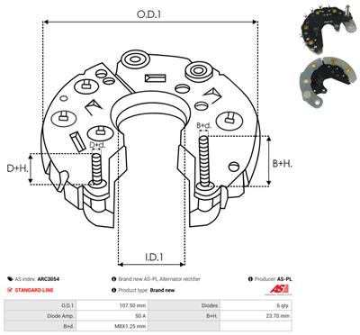 AS-PL ARC3054 EAN: 5901259448665.