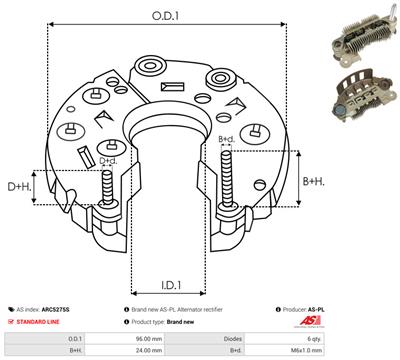 AS-PL ARC5275S EAN: 5902129171492.