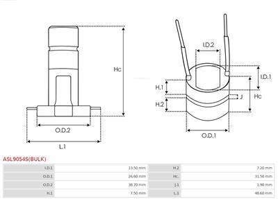 AS-PL ASL9054S(BULK)