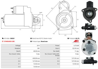 AS-PL S0024 EAN: 5901259418675.