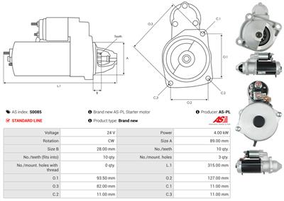 AS-PL S0085 EAN: 5901259419542.