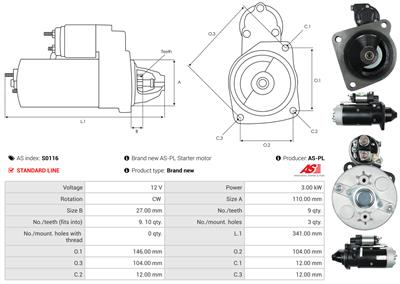 AS-PL S0116 EAN: 5901259419955.
