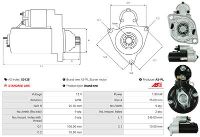 AS-PL S0125 EAN: 5901259420036.