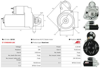 AS-PL S0155 EAN: 5901259420401.