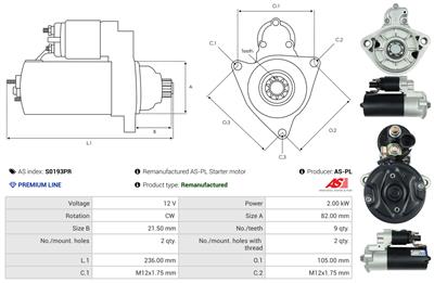 AS-PL S0193PR EAN: 5902129082309.
