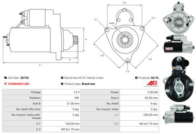 AS-PL S0193 EAN: 5901259420845.