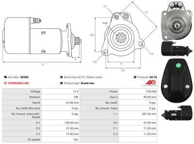 AS-PL S0350 EAN: 5901259468076.