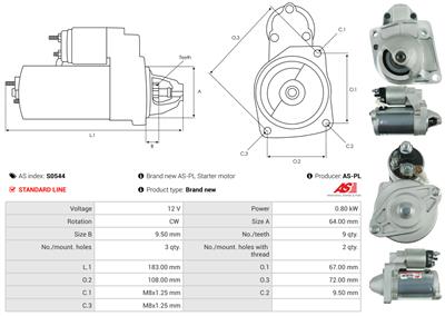 AS-PL S0544 EAN: 5902129018520.