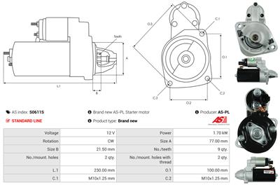 AS-PL S0611S EAN: 5902129044284.