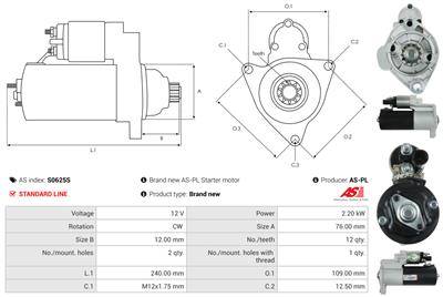 AS-PL S0625S EAN: 5902129052005.