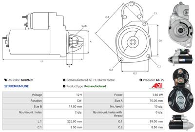 AS-PL S0626PR EAN: 5902129107125.