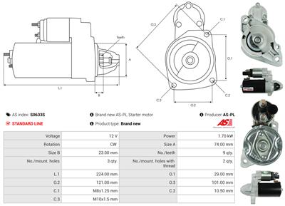 AS-PL S0633S EAN: 5902129054160.